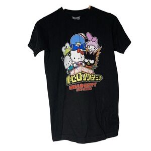 My Hero Academia Small Short Sleeve Tshirt Graphic Black Cotton